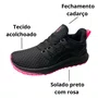 Tênis Spark Feminino Preto Fechamento Cadarço 