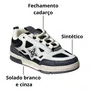 Tênis Vanscy Feminino Off White Cadarço 