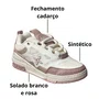 Tênis Vanscy Feminino Off White Cadarço 
