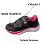 Tênis Via Vip Feminino Infantil Preto Calce Fácil 