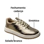 Tênis Vizzano Feminino Dourado Cadarço