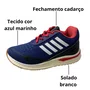 Tênis Zeuz Infantil Masculino Azul Marinho Fechamento Cadarço 